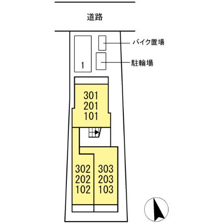 GRAND D-ROOM昭和町の区画図