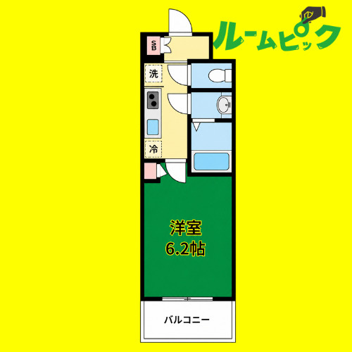 メイクスアート黒川　名古屋市賃貸　仲介手数料無料の間取り
