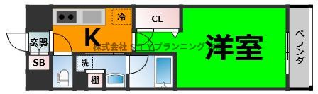 仲介手数料0円！エスペランサ上前津の間取り