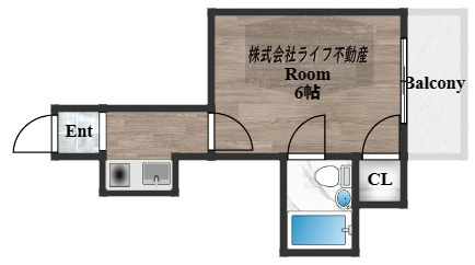ハイツ富士パートⅡの間取り