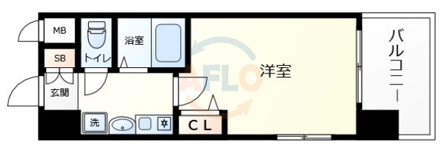 エスリード東梅田の間取り|エスリード東梅田　間取り