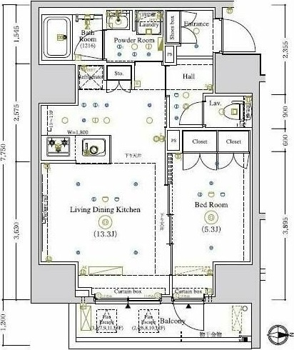ＬＵＭＥＥＤ南千住の間取り
