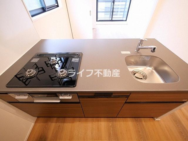 iCube森ノ宮のキッチン|きれいなキッチンです