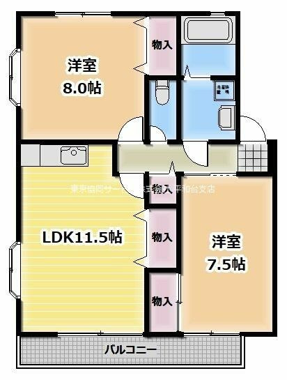 ラフィーネの間取り