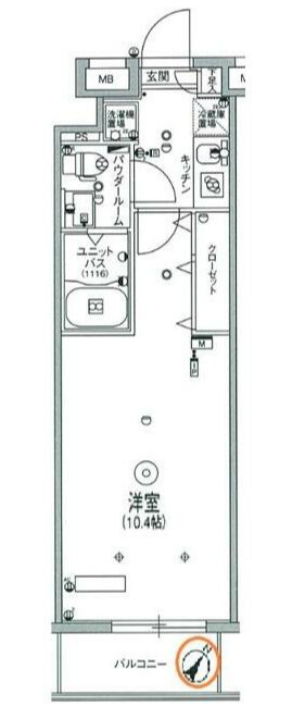 スカイコートパレス押上Ⅲの間取り