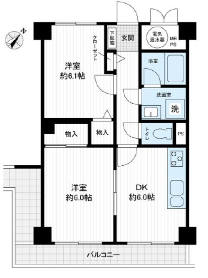【間取り】 | ライオンズマンション戸塚第5　オートロック付/新規リフォーム物件/大規模修繕工事実施済み/