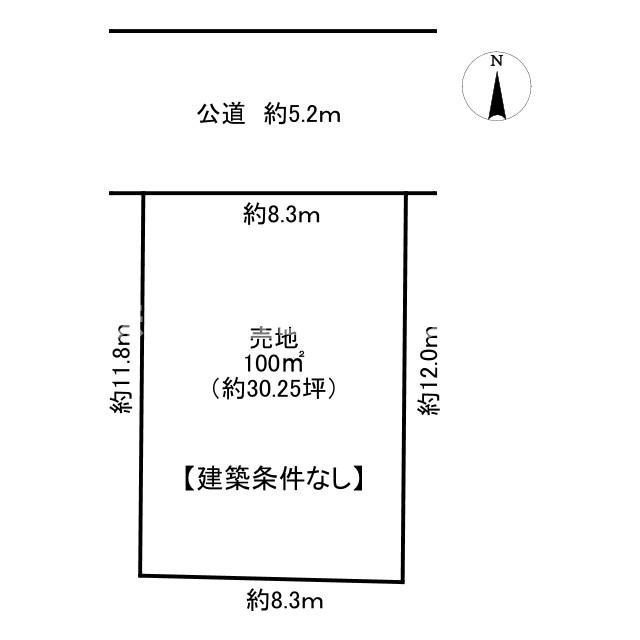 名古屋市北区安井1丁目　売地の土地図