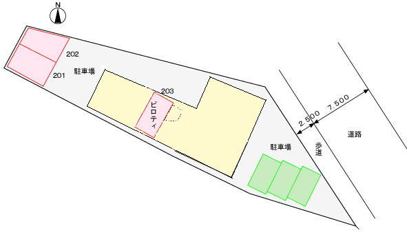 ハートフル園の区画図|駐車場