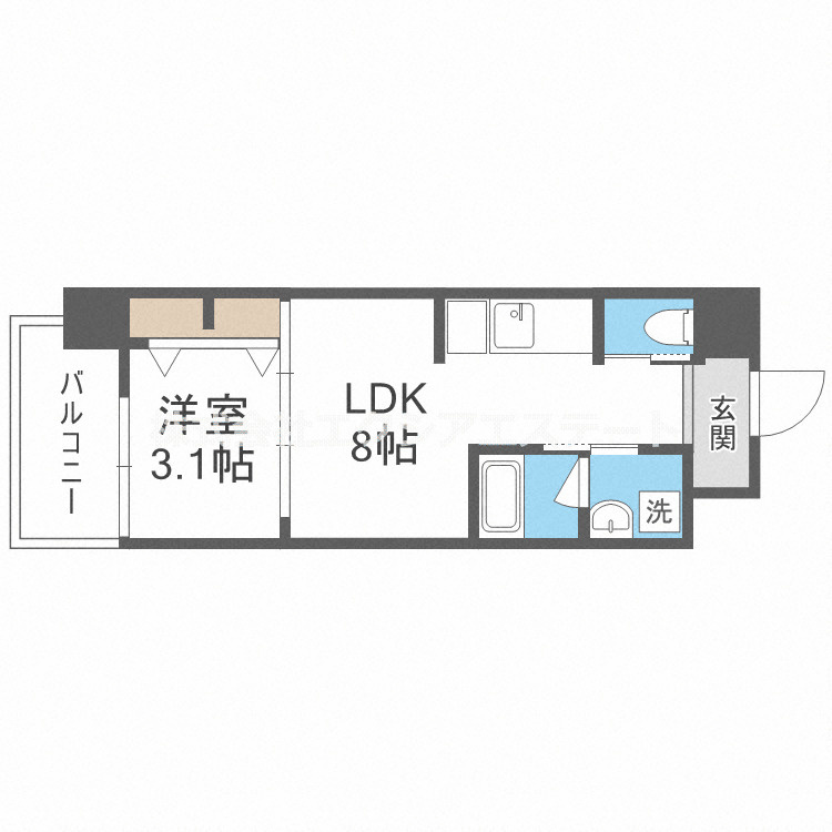 リヴィアス三明町の間取り