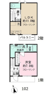 【間取り】 | ゼルコバヴィレッジG棟