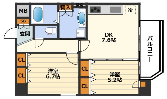 D-room Futabaの間取り