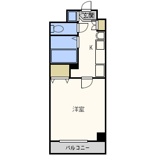 プレサンス梅田北パワーゲートの間取り|プレサンス梅田北パワーゲート　開放感のある間取り