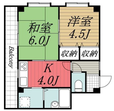 【間取り】 | ヴィレッヂ若葉