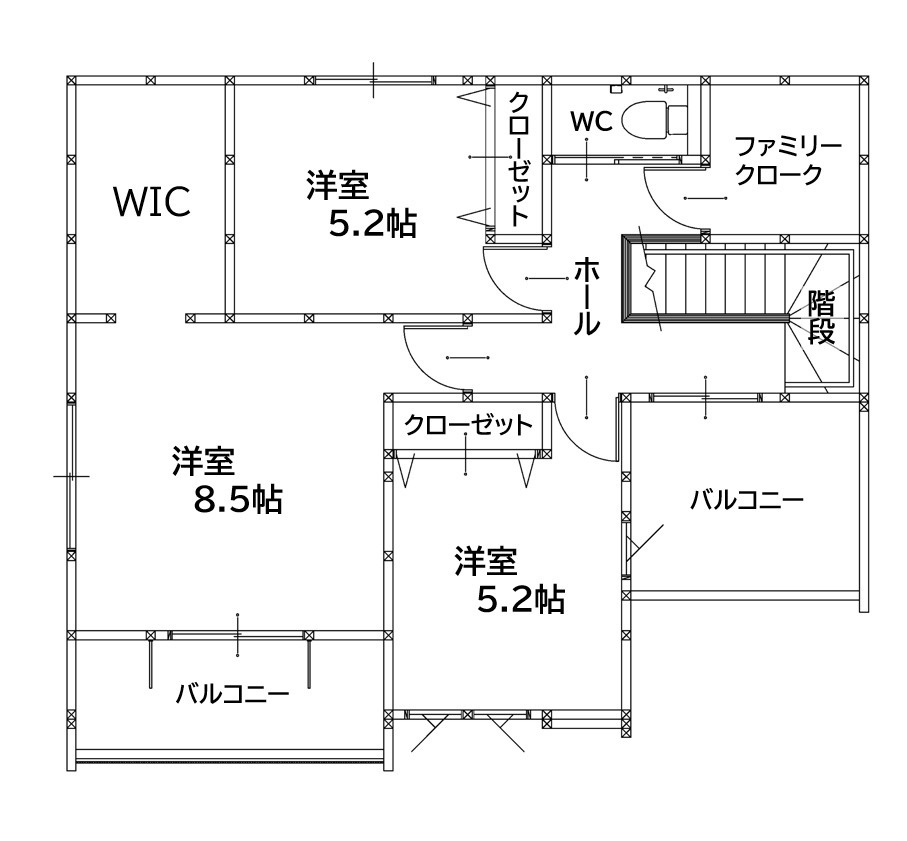 北九州市八幡西区別所町2期1号棟の間取り