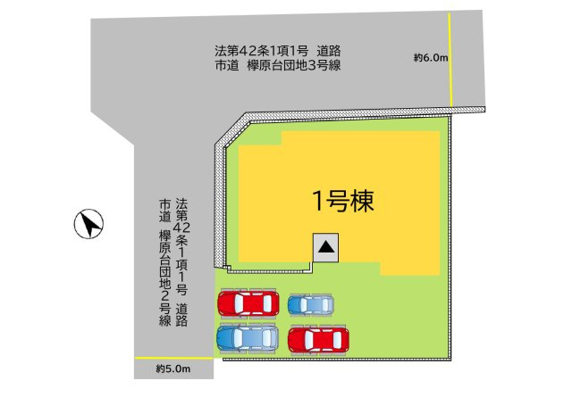北九州市八幡西区別所町2期1号棟の区画図