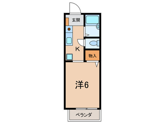 神戸市東灘区魚崎北町６丁目のアパートの間取り