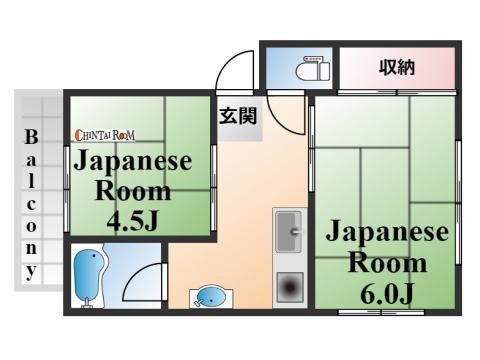 新堂マンションの間取り