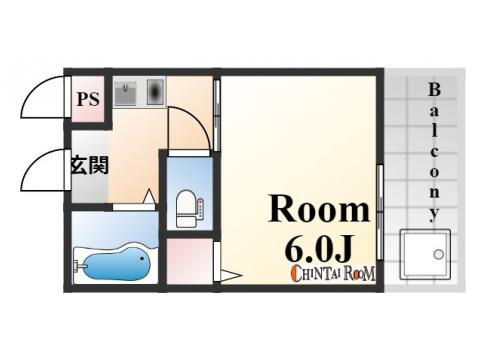 神戸市東灘区魚崎西町４丁目の賃貸マンションの間取り