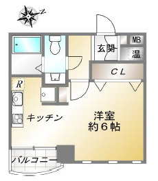ハイグレード甲南の間取り