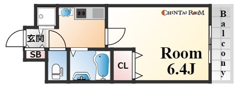 プレサンス神戸三宮の間取り