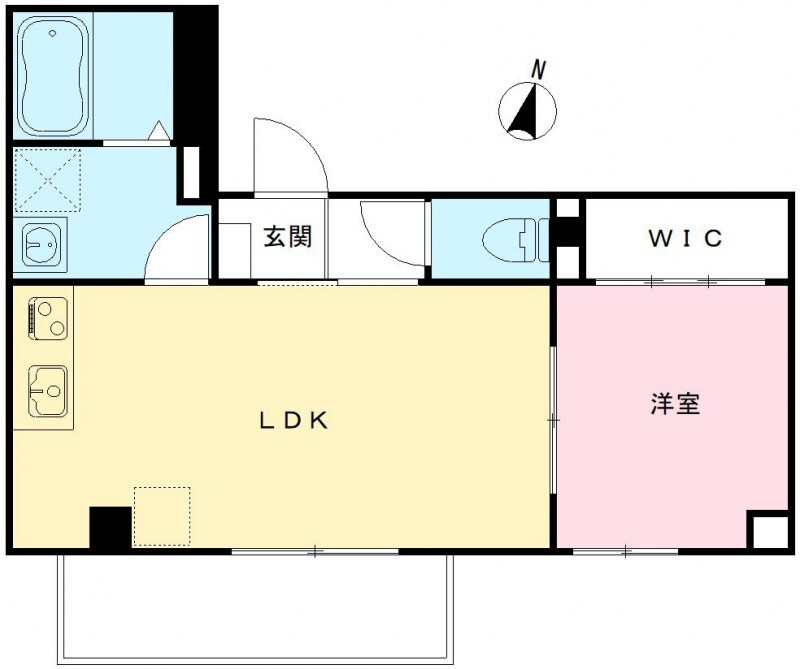 神戸市中央区花隈町の賃貸マンションの間取り