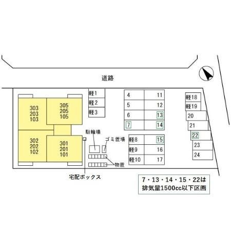 AXAS 7の区画図