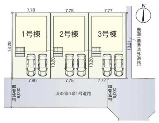クレイドルガーデン　金沢市割出町 第2　全3邸