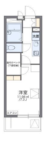 レオパレス中宗岡ドゥーエの間取り