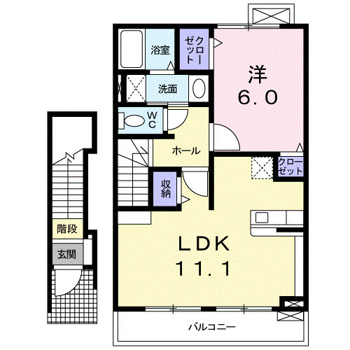 サンライズ　テールの間取り