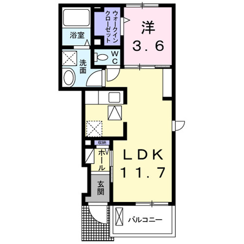 ワンオフティの間取り