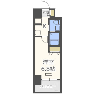 エステムコート梅田・天神橋Ⅲアヴァンテの間取り|エステムコート梅田・天神橋Ⅲアヴァンテ　開放感のある間取り