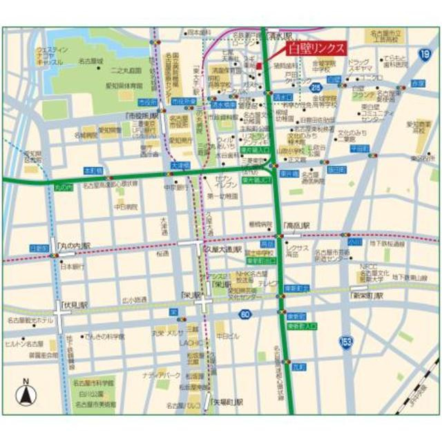 白壁リンクスの地図