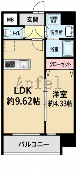 【間取り】 | MAISON PREMIER UMEDA NORTH