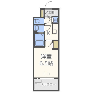 プレサンス梅田北オールの間取り|プレサンス梅田北オール　開放感のある間取り