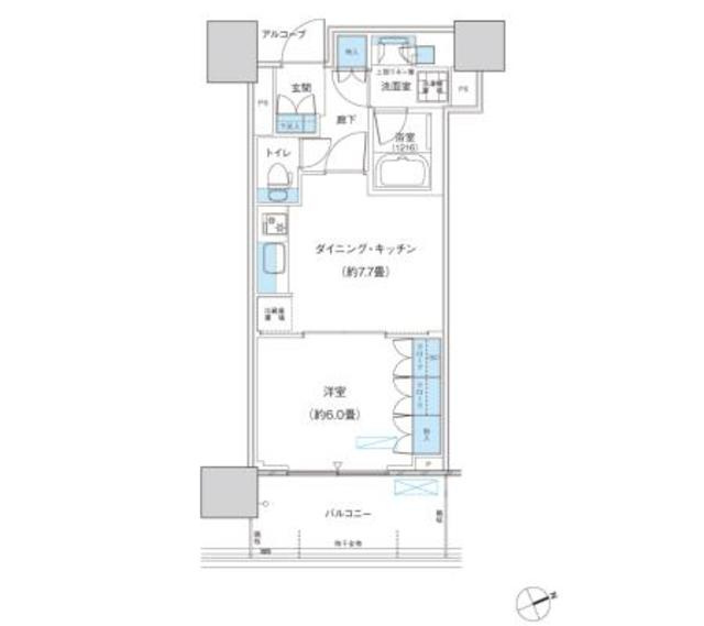 パークシティ柏の葉キャンパス　ザ・ゲートタワー　ウエストの間取り