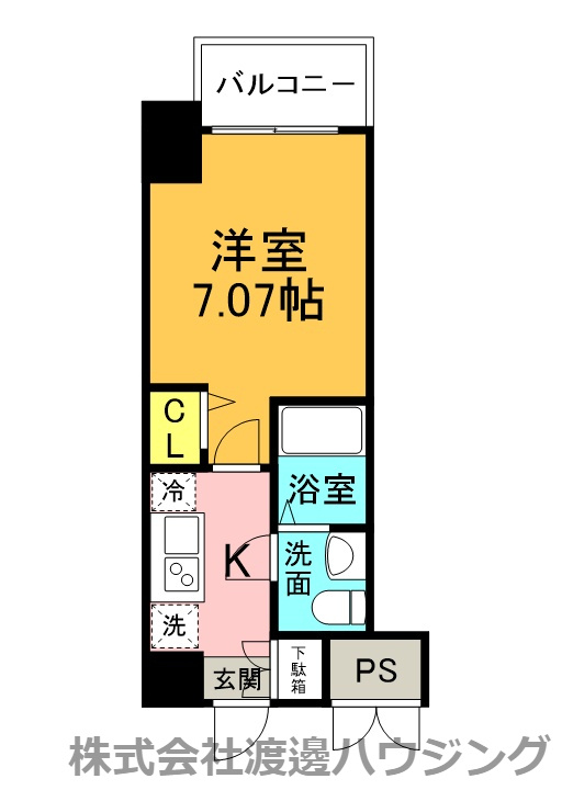 アリビオ江坂南金田の間取り