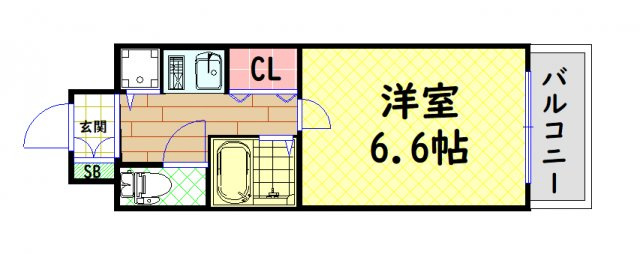 【間取り】 | エスティライフ難波西