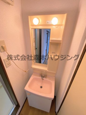 【独立洗面台】 | 　メゾンティグレ | ※同タイプ別室の写真を使用しています。
　設備内容や色調など相違がある場合は実際のお部屋の現状優先となります。