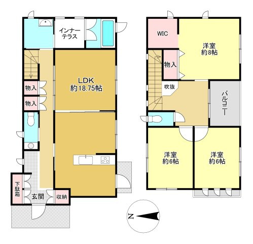 東近江市蒲生堂町の間取り