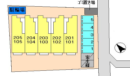 プロムナードＴの駐車場|駐車場