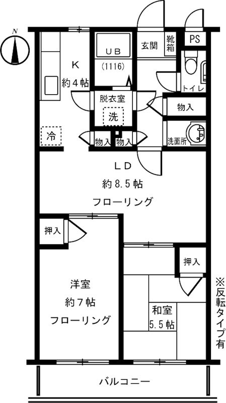 ファミーユ柳沢の間取り