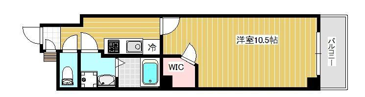 呉市本町の賃貸マンションの間取り