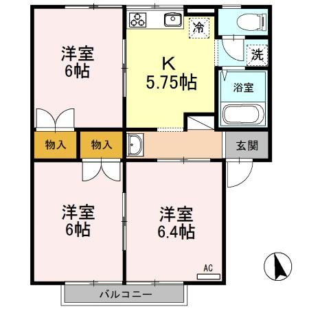 サンロード小山の間取り