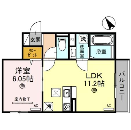 D-room国芳の間取り