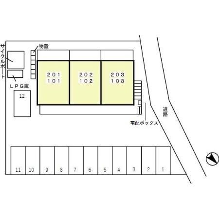 ラ・ビュー五番館の区画図