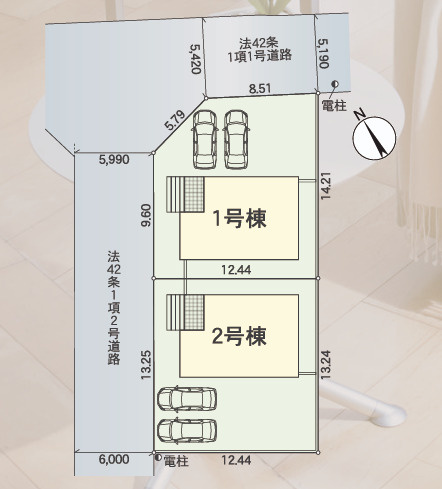 東近江市中野町の区画図