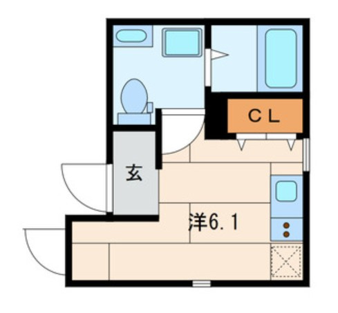 シャンブルズの間取り|間取りです。