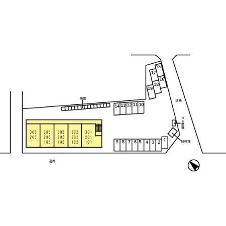ロータス富山の区画図