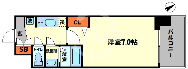 プレサンス大国町アドロッソの間取り|プレサンス大国町アドロッソ　間取り