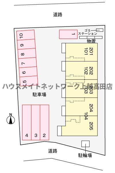 カーサ・アマーレ押上Ⅱの区画図|配置図